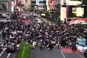 Пешеходный переход в Токио - Час-Пик