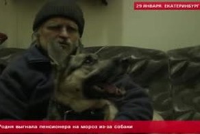 Родня выгнала пенсионера на мороз из-за собаки