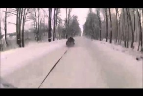 155 км/ч на санках