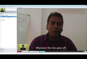 Индийский чувак проходит собеседование по Skype....