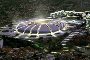 Стадион-цветок Arena das Dunas к Чемпионату Мира по футболу в Бразилии