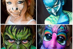 Детский боди-арт на лице