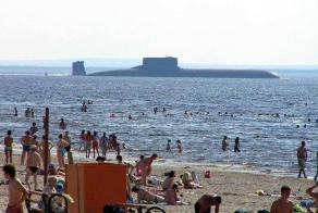 Пляж в Северодвинске на берегу Белого моря. Впечатляет!