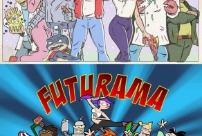  Футурама в разных стилях 