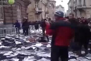 Обстановка в украинском городе Львове