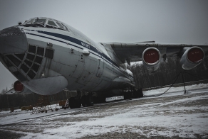 Внутри самолета Ил-76Т
