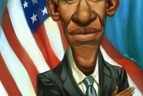 Карикатуры Барака Обамы в интернете