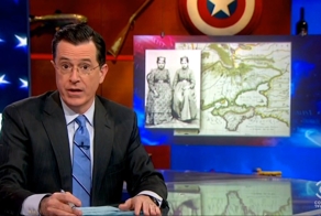 Кризис на Украине и критика Обамы в сюжете The Colbert Report