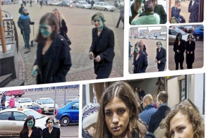 Участниц группы "Pussy Riot"  облили зелёнкой в "Макдоналдсе"