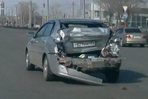Камаз не успел затормозить