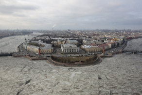 Весенний Санкт-Петербург с высоты птичьего полёта