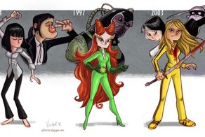 Эволюция актеров и актрис в карикатурах