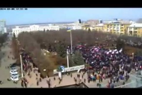 Разгон майданутых в луганске