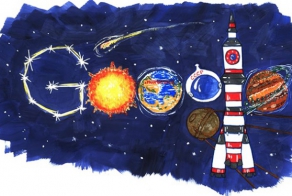 Дети нарисовали дудлы для Google