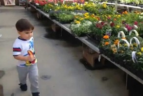 Юный Падаван в магазине игрушек ...и Лужа