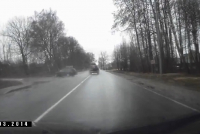 Хорошо что никого не зацепил