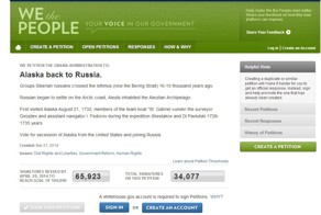 На сайте Белого Дома появилась петиция о возвращении Аляски России.