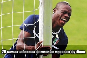 Самые смешные фамилии известных футболистов