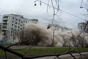 Взрыв фенольного дома на открытом шоссе