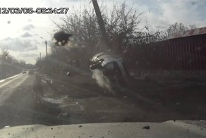 Занесло в столб!+Злая зима.