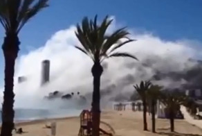 Странное явление в Испании в безоблачную погоду