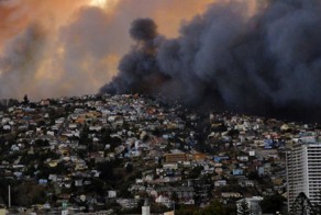 Катастрофический пожар в Вальпараисо