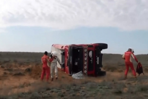 МАЗ перевернулся на ралли