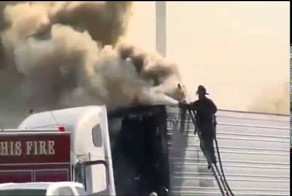 Трудный день у работника пожарной службы