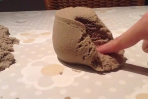 Кинетический песок - новая игрушка