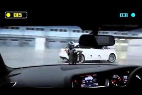 Игра в пейнтбол на Audi RS4