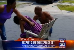 Ребенка застрелили прямо в животе матери