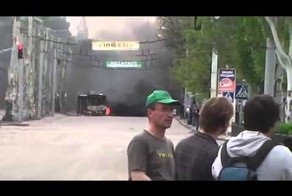 В Краматорске горят троллейбусы автобусы и маршрутки