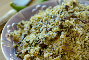 Бахш - зеленый плов или плов бухарских евреев .