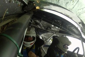 Жесткая авария на ралли ( с двух камер)