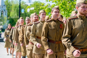 Парад в честь украинских ветеранов ВОВ 