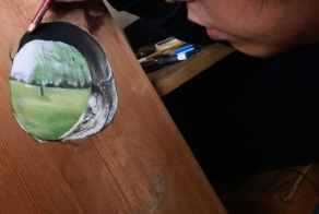 Гиперреалистичные картины на дереве