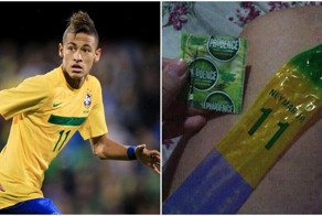 Болельщик нашел Неймара, вскрыв упаковку презерватива