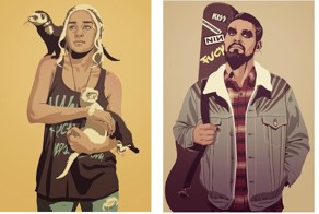 Герои телесериала «Игра престолов» в эпоху 80/90-х