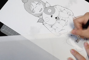 Девочка в манга стиле. Speed Drawing
