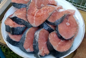 Как я приготовил рыбу на огне