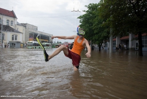 Потоп на красной площади.