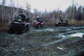 Бешеные гонки на квадроциклах по Сибирской тайге!