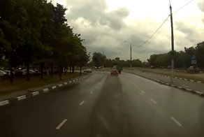 Занесло на повороте