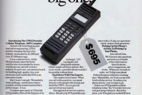 Старая реклама сотовых телефонов и смартфонов с 1980-х по 2010