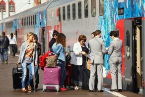 Как выглядит двухэтажный поезд Москва–Адлер изнутри