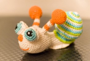 Вязаная Амигуруми Улитка. Вязание игрушек для детей