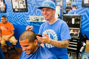 Изображение Лионеля Месси на голове