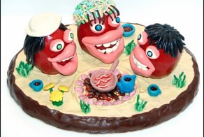 Картины и скульптуры из жеваной жвачки