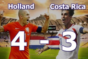 Пенальти Голландия 4 - 3 Коста Рика голы
