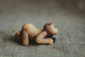 Мишки из глины